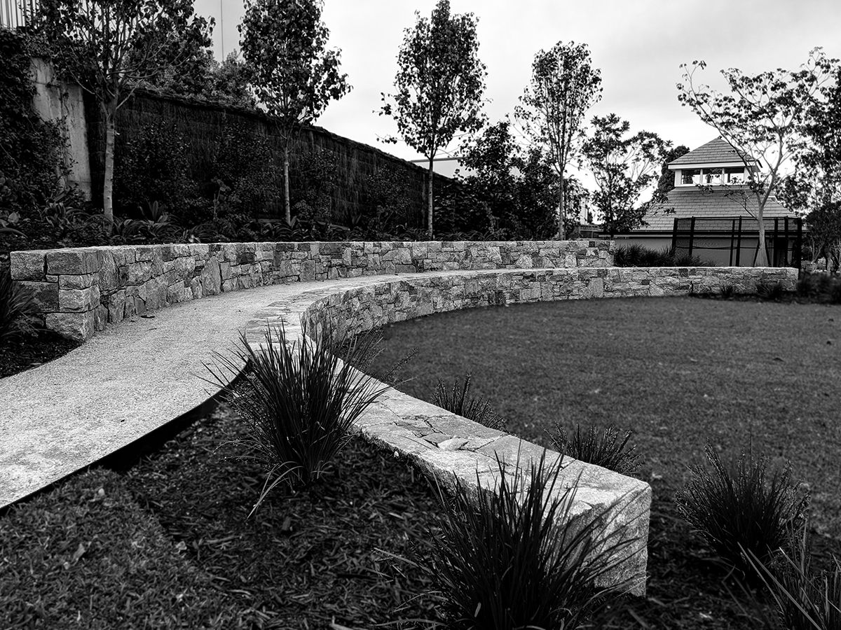 Perth stonemason Alex Gurini | Granite stone features, water features